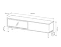 Miniatyrbillede 8 af 8: FURNLUX TV-BORD LANG EG & SORT 180CM