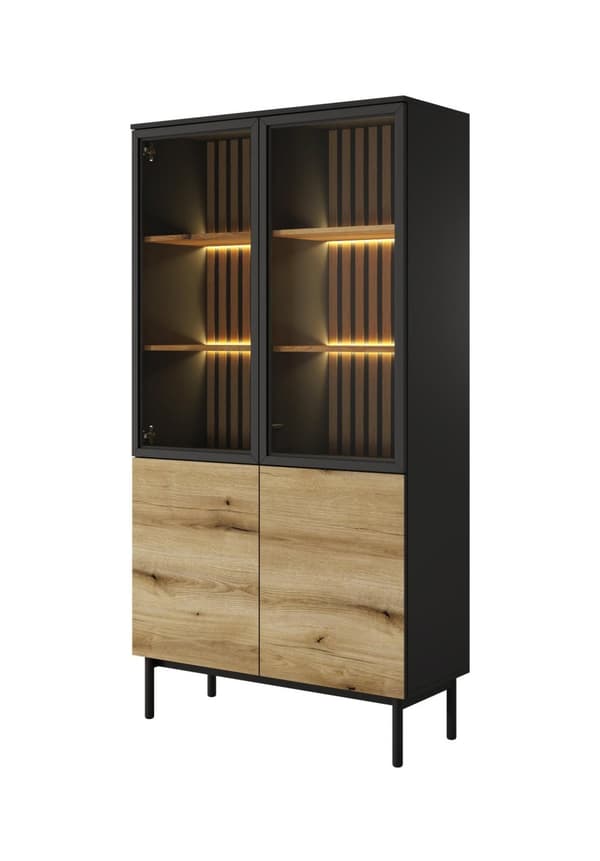FURNLUX VITRIINI LANG TAMMI & MUSTA 100CM