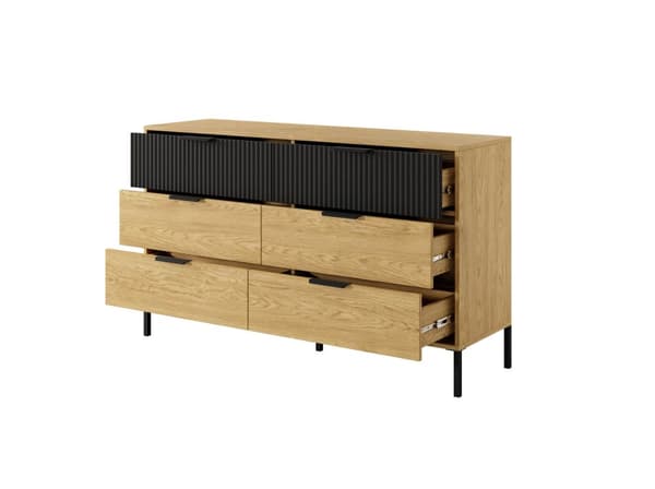 FURNLUX BYRÅ BALTIC BLACK 138CM
