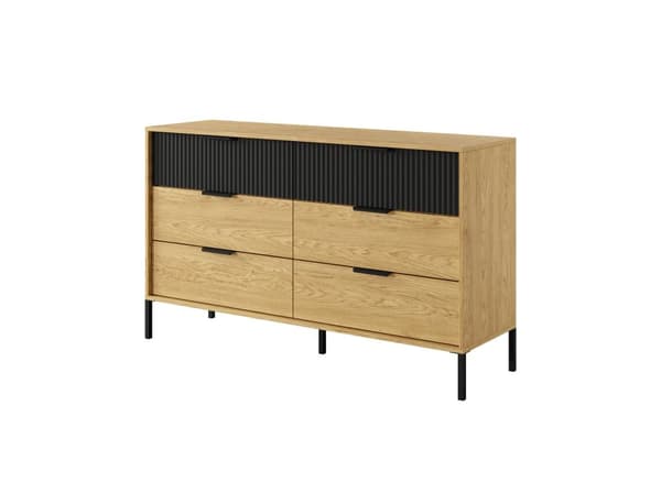 FURNLUX BYRÅ BALTIC BLACK 138CM