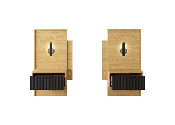 FURNLUX NATBORD BALTISK SORT 51CM