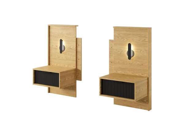 FURNLUX NATBORD BALTISK SORT 51CM