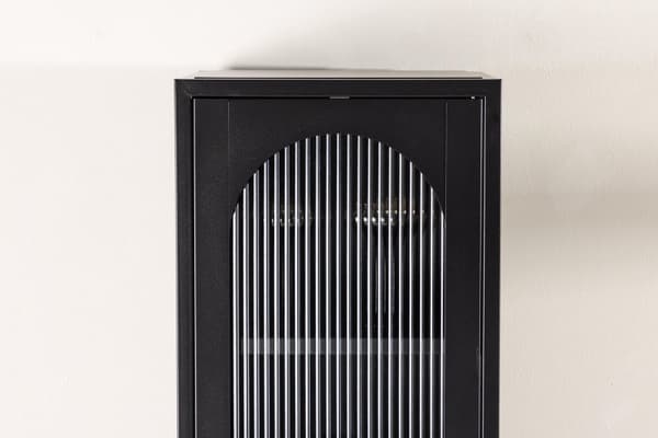 FURNLUX VITRINSKÅP CALI SVART 37CM
