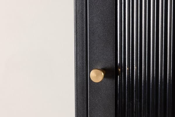 FURNLUX VITRINSKÅP CALI SVART 37CM