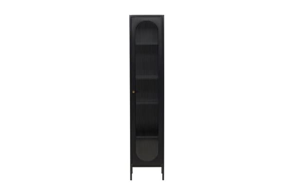 FURNLUX VITRINSKÅP CALI SVART 37CM