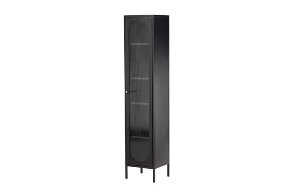 FURNLUX VITRINSKÅP CALI SVART 37CM