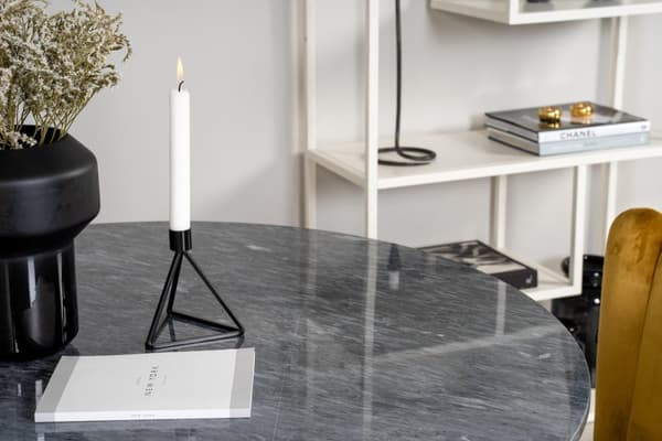 FURNLUX MATBORD ESTELLE MARMOR SVART & SVART 106CM