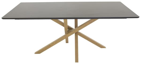 FURNLUX MATBORD PIAZZA SVART & EK 90CM
