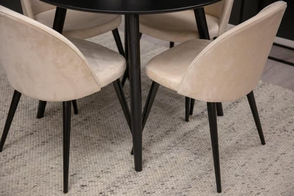 FURNLUX MATBORD PLAZA SVART 100CM