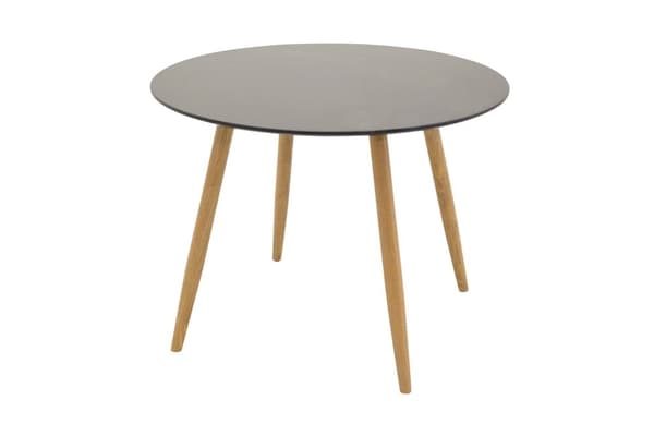 FURNLUX SPISEBORD PLAZA SORT & EG 100CM