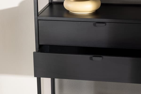 FURNLUX STÅENDE HYLLA SANTIAGO SVART 80CM