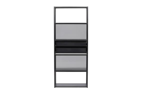 FURNLUX STÅENDE HYLLA SANTIAGO SVART 80CM