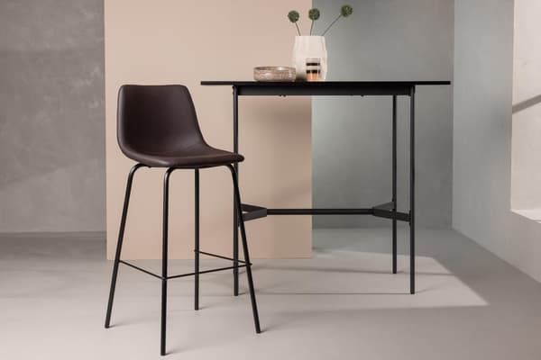 FURNLUX BARSTOL ALEXI BRUN & SVART 47CM