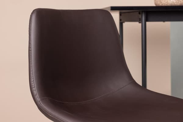 FURNLUX BARSTOL ALEXI BRUN & SVART 47CM