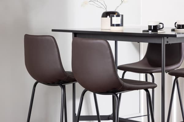 FURNLUX BARSTOL ALEXI BRUN & SVART 47CM