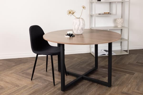 FURNLUX MATBORD DURANGO VALNÖT & SVART 120CM