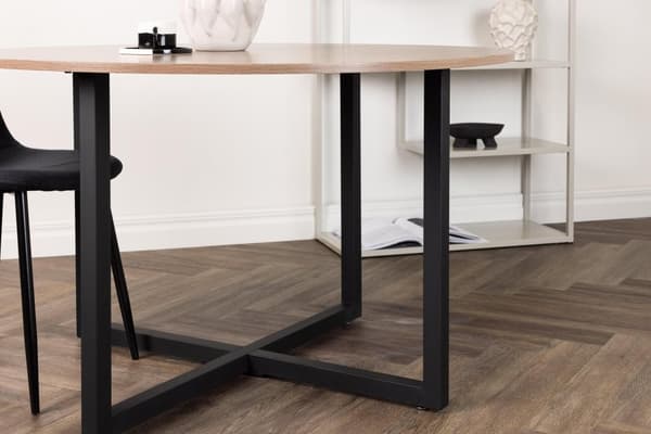 FURNLUX MATBORD DURANGO VALNÖT & SVART 120CM
