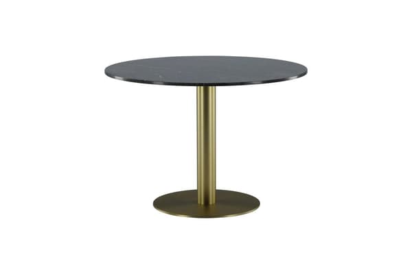 FURNLUX MATBORD ESTELLE MARMOR GRÅ & GULD 106CM