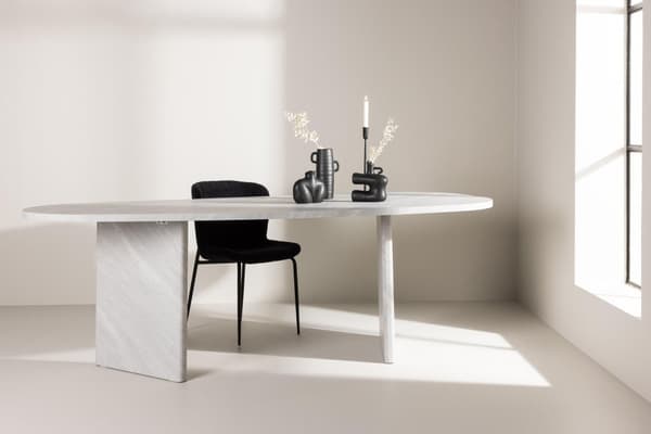 FURNLUX MATBORD GRONVIK MARMORGRÅ 100CM