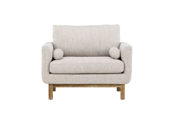 FURNLUX FÅTÖLJ OLYMPOS GRÅ & EK 109CM