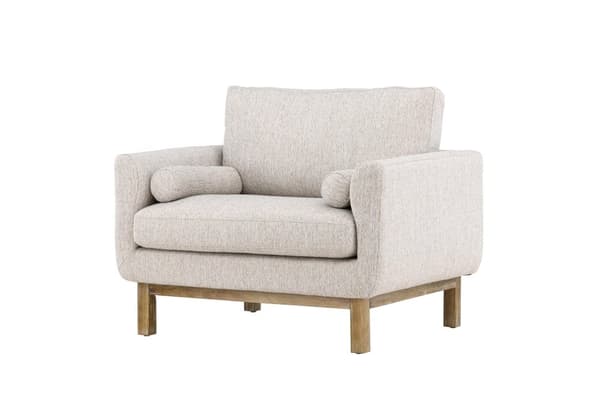 FURNLUX FÅTÖLJ OLYMPOS GRÅ & EK 109CM