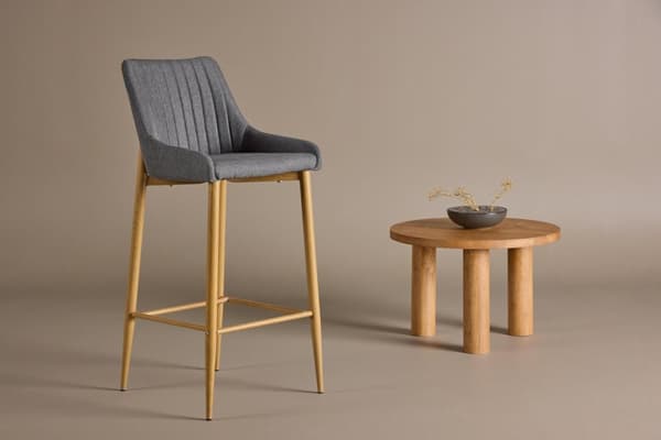 FURNLUX BARSTOL PLAZA MÖRKGRÅ & EK 45CM