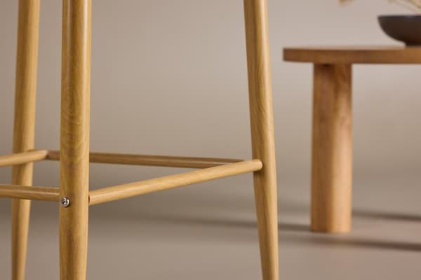 FURNLUX BARSTOL PLAZA MÖRKGRÅ & EK 45CM