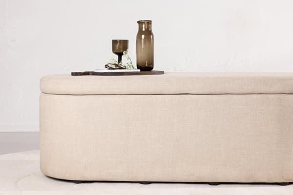 FURNLUX OTTOMAANI POTENZA BEIGE & MUSTA 130CM