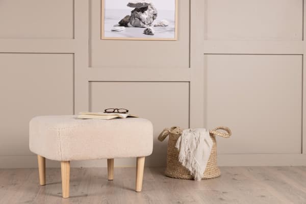 FURNLUX PUF SALINA BEIGE & EG 60CM