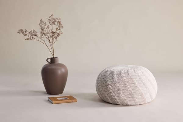 FURNLUX PUF TED BEIGE 45CM