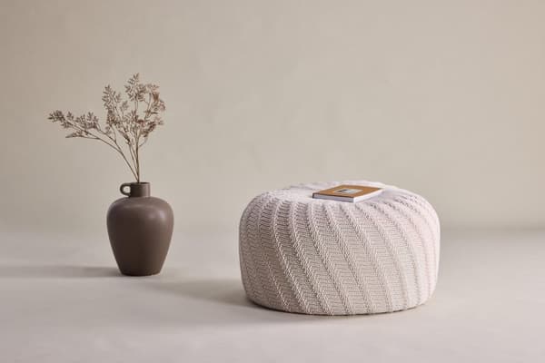FURNLUX SITTPUFF TED BEIGE 60CM