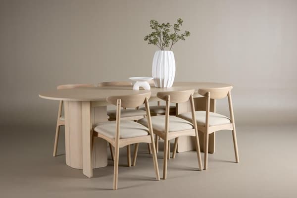 FURNLUX RUOKAPÖYTÄ TYRESO BEIGE 100CM