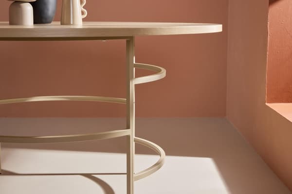 FURNLUX MATBORD COPENHAGEN EK & BEIGE 140CM