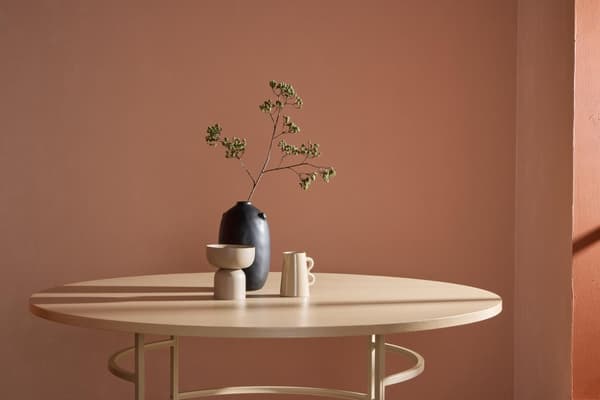 FURNLUX MATBORD COPENHAGEN EK & BEIGE 140CM