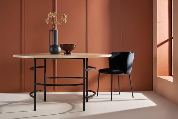 FURNLUX RUOKAPÖYTÄ COPENHAGEN TAMMI & MUSTA 140CM