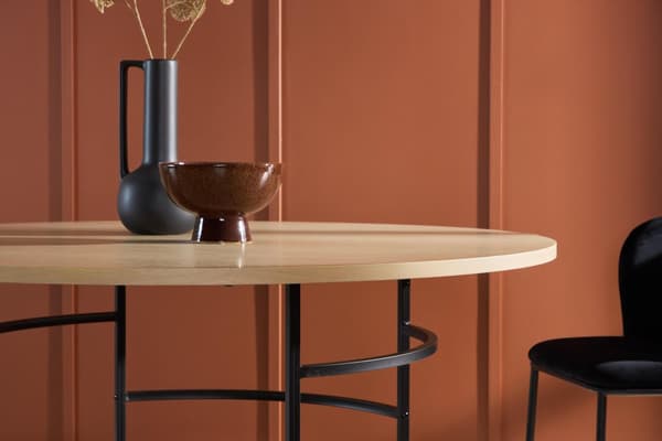 FURNLUX RUOKAPÖYTÄ COPENHAGEN TAMMI & MUSTA 140CM