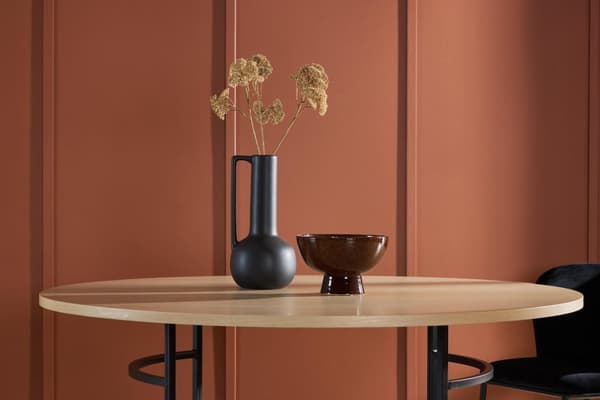 FURNLUX MATBORD COPENHAGEN EK & SVART 140CM