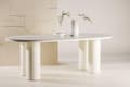 Pikkukuva 4 / 8: FURNLUX RUOKAPÖYTÄ HAVSTENSSUND HARMAA & BEIGE 110CM