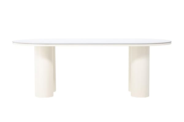 FURNLUX RUOKAPÖYTÄ HAVSTENSSUND HARMAA & BEIGE 110CM