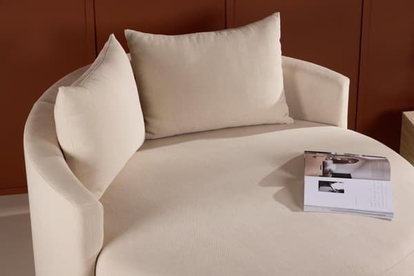 FURNLUX NOJATUOLI KELSO BEIGE & MUSTA 150CM