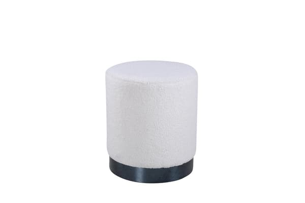 FURNLUX SITTPUFF BENJI VIT & SVART 35CM