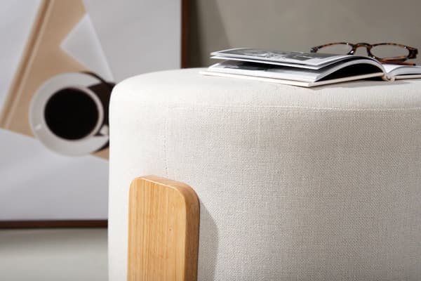 FURNLUX PUFF COFFEY VALKOINEN & TAMMI 50CM