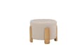 Miniatyrbild 1 av 5: FURNLUX SITTPUFF COFFEY VIT & EK 50CM