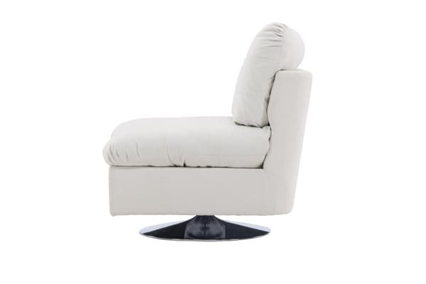 FURNLUX NOJATUOLI FLORENS VALKOINEN & MUSTA 105CM