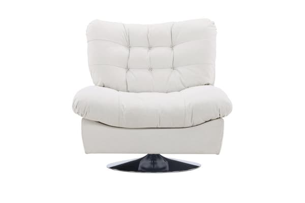 FURNLUX NOJATUOLI FLORENS VALKOINEN & MUSTA 105CM