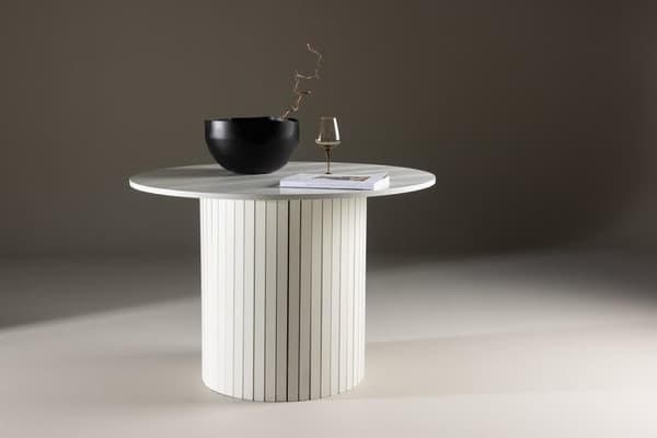 FURNLUX RUOKAPÖYTÄ HARON VALKOINEN 110CM