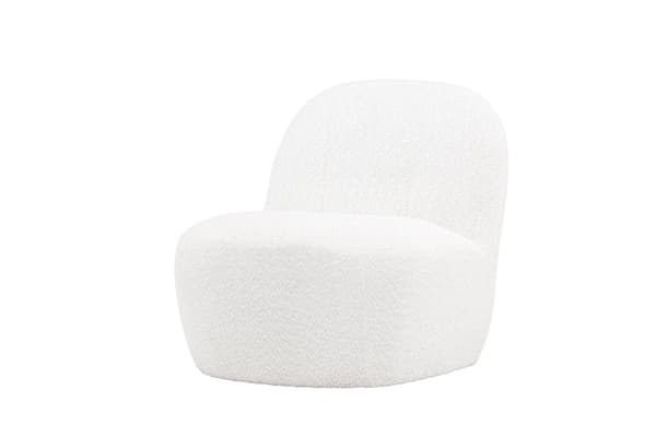 FURNLUX NOJATUOLI MAHLA VALKOINEN 70CM