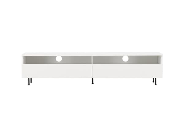 FURNLUX TV-BÄNK NAVARRA VIT & SVART 180CM
