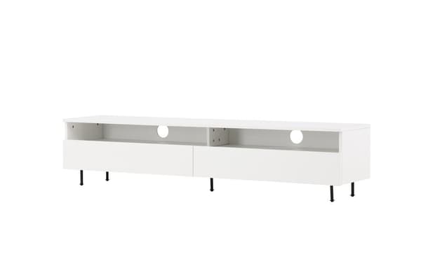 FURNLUX TV-BÄNK NAVARRA VIT & SVART 180CM