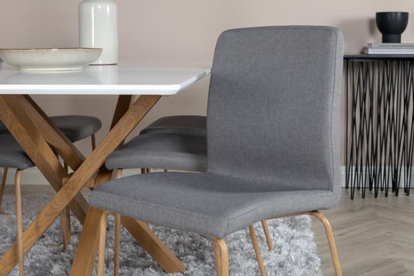 FURNLUX RUOKAPÖYTÄ PIAZZA VALKOINEN & TAMMI 90CM